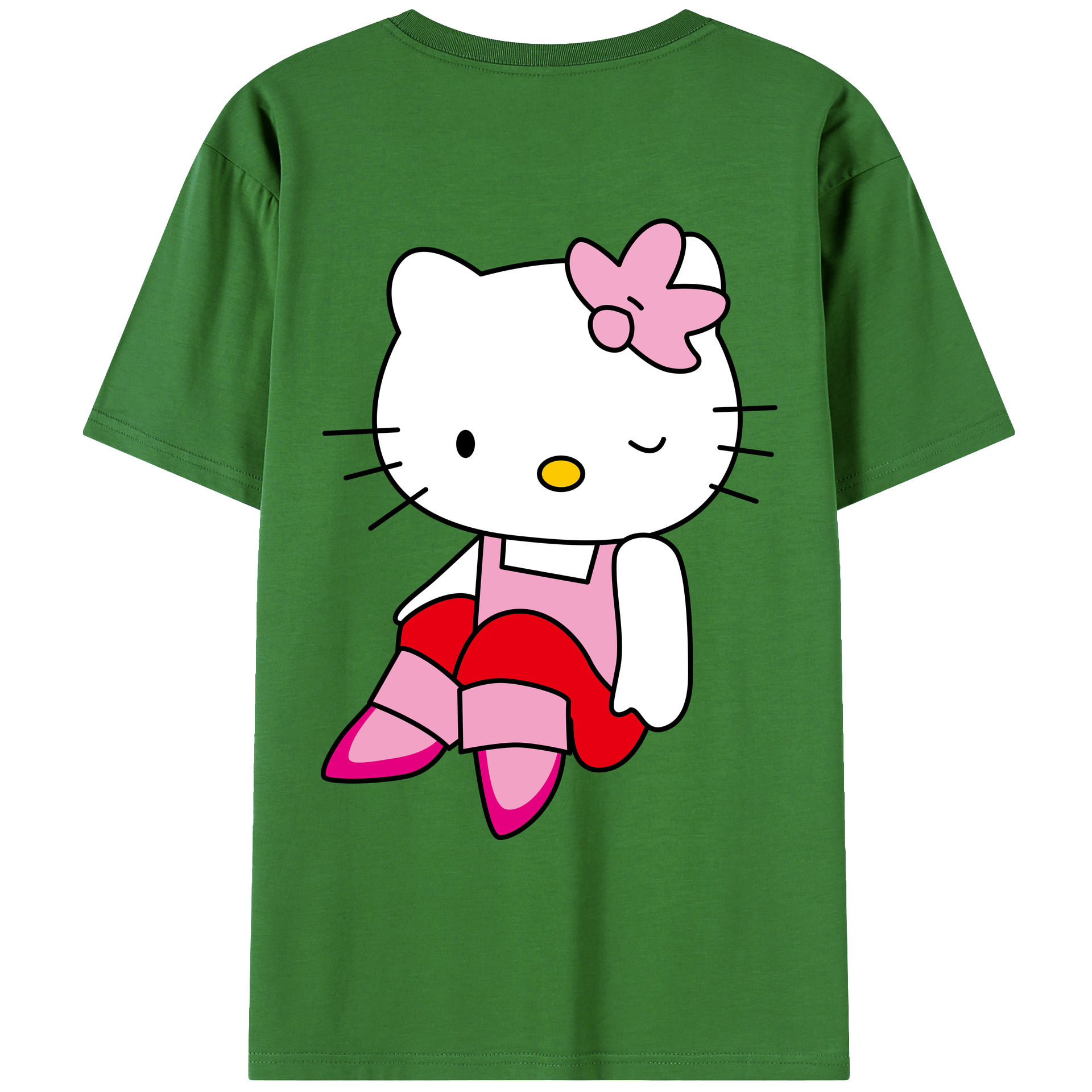 （画像用） Hello Kitty ハローキティ レディース半袖Tシャツ(バックプリント)